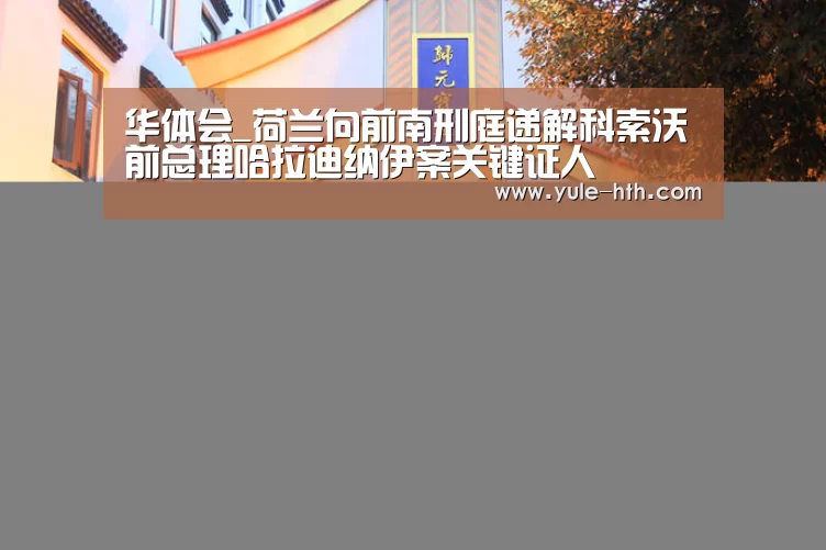 华体会_荷兰向前南刑庭递解科索沃前总理哈拉迪纳伊案关键证人(图1) hth体育